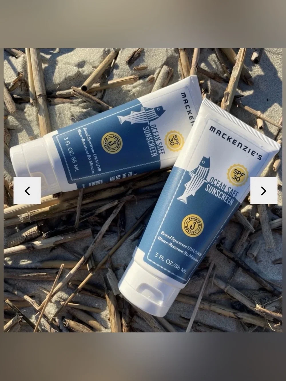 Mackenzie's SPF 30 OCEAN SAFE SUNSCREEN 3 FL OZ